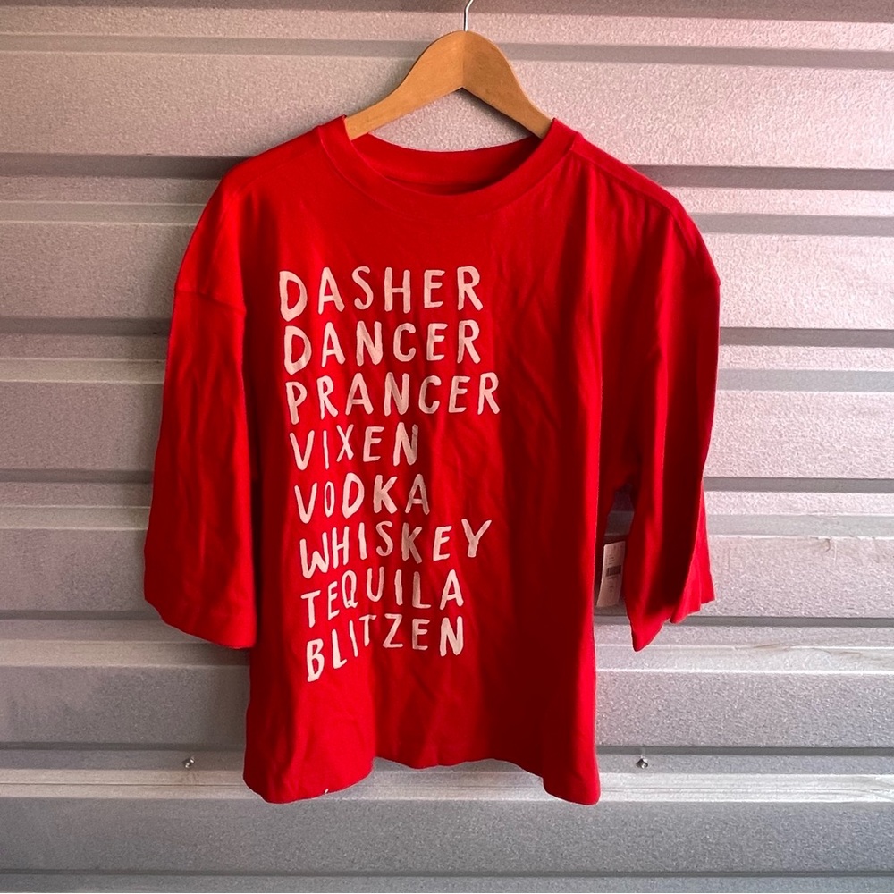 Anthropologie NWT Maeve x Daniela Berkhout Vintage Slouchy Graphic Tee